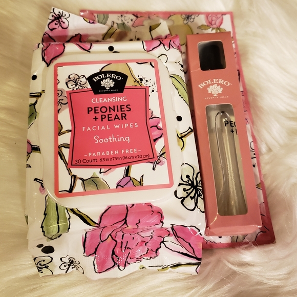 NIP, 3 pk Bolero Bev Hills Face wipes & soothing body oil bundle - Picture 2 of 7